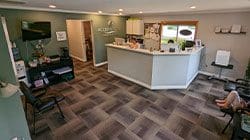 Hillsboro Chiropractic Clinic reception area and waiting room.