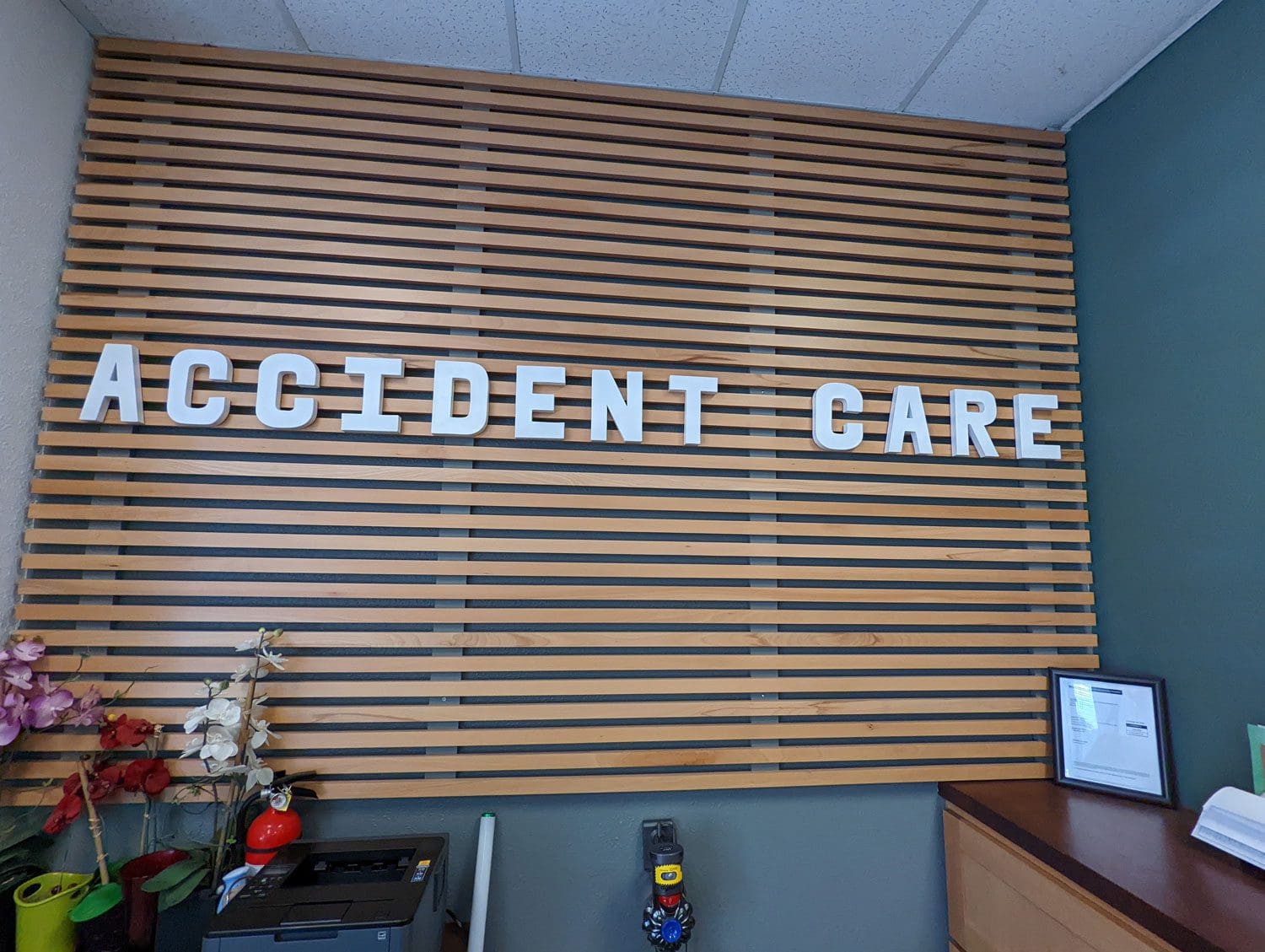 Accident Care sign in Beaverton OR.