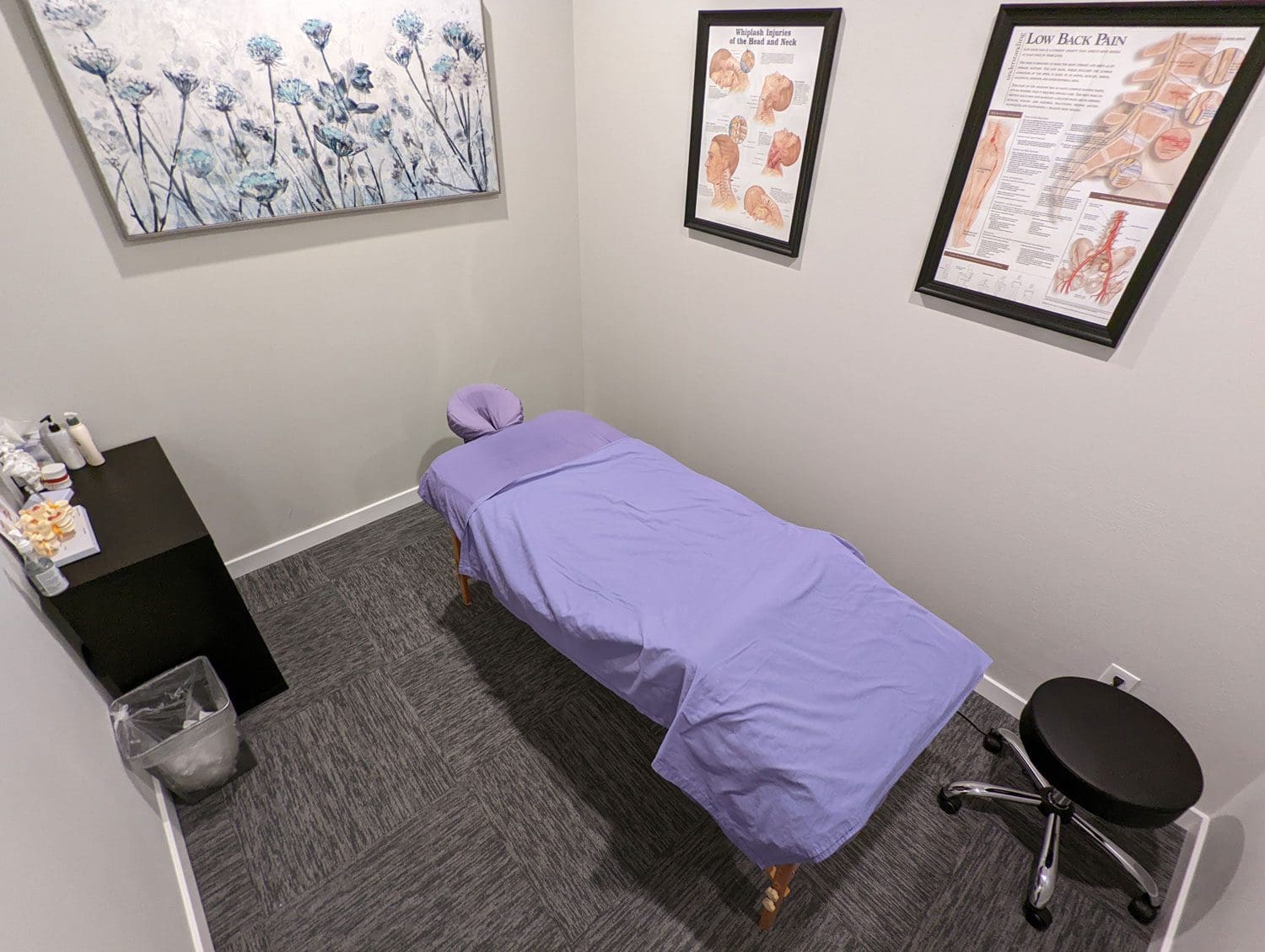 East Vancouver Accident Care Chiropractic treatment room.