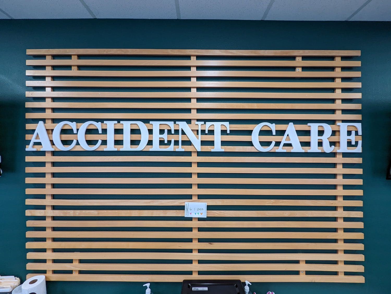 Vancouver Accident Care Chiropractic Clinic sign.
