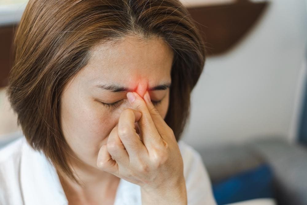 A woman cannot go about her life because of intense sinus headaches.
