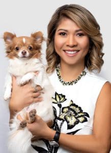Dr. Alexis Lee, D.C. - Chiropractor Portland holding her dog Obi1.