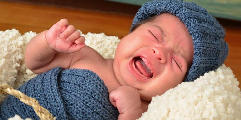 A baby is crying relentlessly and not sleeping.
